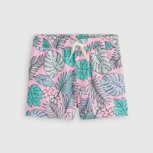 NWT QUINCE Swim Trunk Palms Kid Boy Size 4 6914
